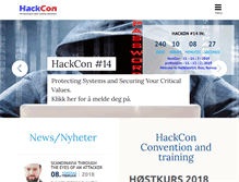 Tablet Screenshot of hackcon.org